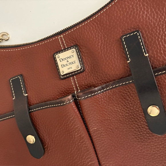 Dooney & Bourke handbag Brown And Dark Brown Single Strap Safari - Picture 3 of 16